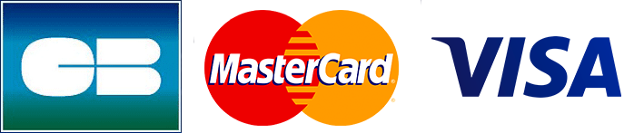 Logo cartes bancaires visa, cb, mastercard